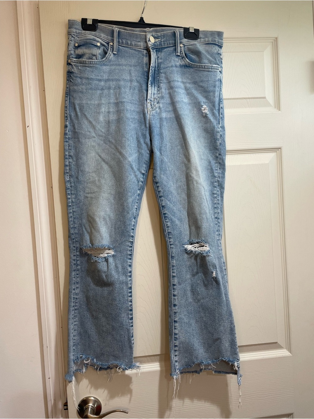 MOTHER-THE insider Crop Step Chew Jeans
